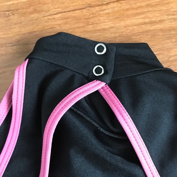 SOLD Mariia Black W/ Pink Trim Women’s S Leotard - Picture 3 of 4